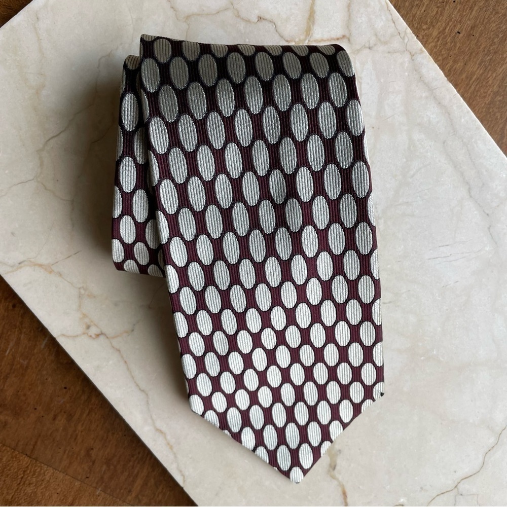 Brooks Brothers Geometric Pattern Silk Men’s Tie
